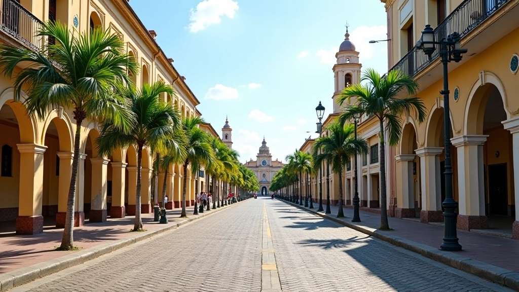 Plaza Central histórica de Aibonito con monumentos y arquitectura colonial